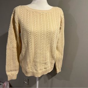 Lauren Ralph Lauren Tan Cable Knit Sweater